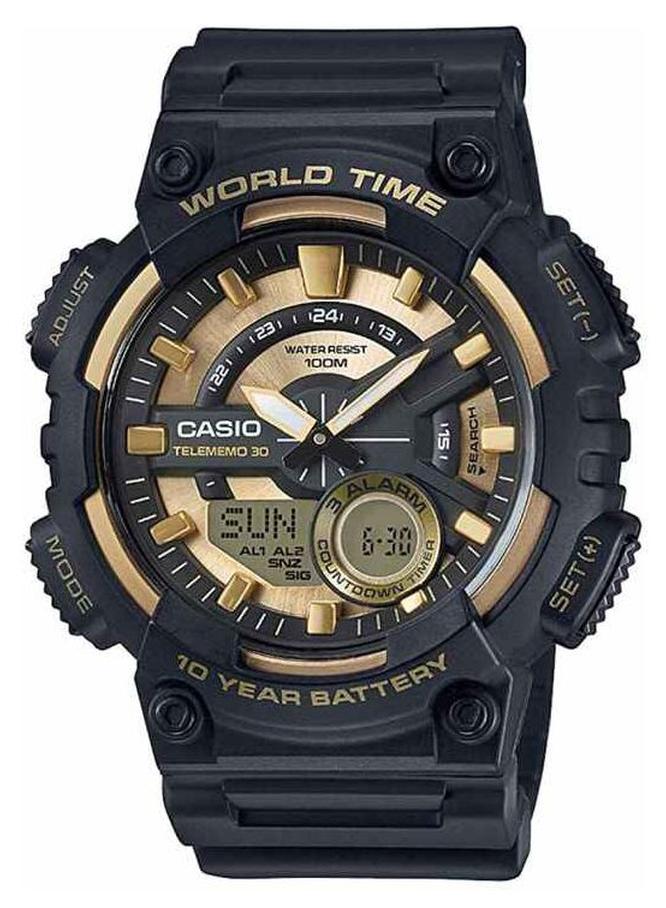 كاسيو ساعة يد بعقارب ورقمية من سلسلة يوث طراز AEQ-110BW-9AVDF - مقاس 52 مم - لون أسود للرجال - Image 1