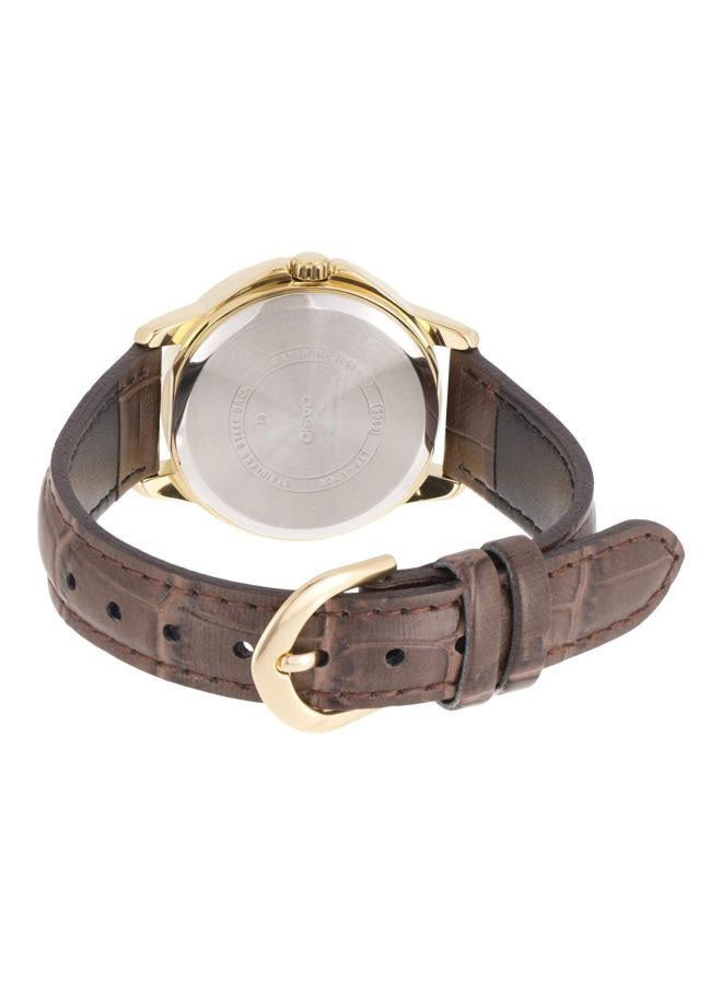 CASIO Men's Water Resistant Analog Watch MTP-V004GL-7AUDF - 42 mm - Brown - Image 2