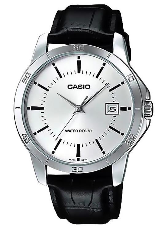 CASIO Men's Water Resistant Analog Watch MTP-V004L-7AUDF - 42 mm - Black - Image 1
