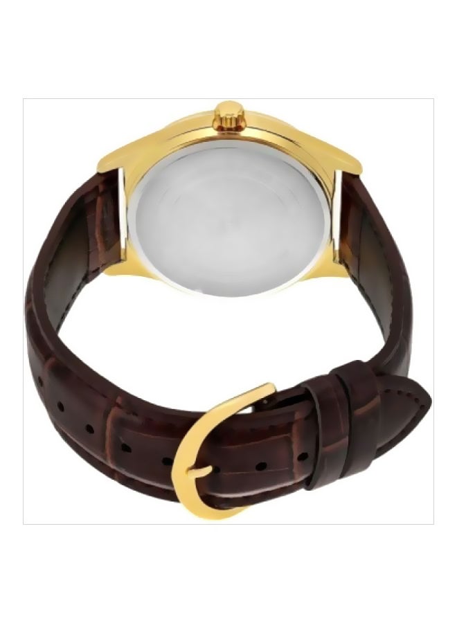 CASIO Men's Water Resistant Analog Watch MTP-V006GL-7BUDF - 38 mm - Brown - Image 2