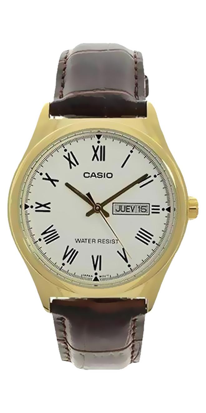 CASIO Men's Water Resistant Analog Watch MTP-V006GL-7BUDF - 38 mm - Brown - Image 1