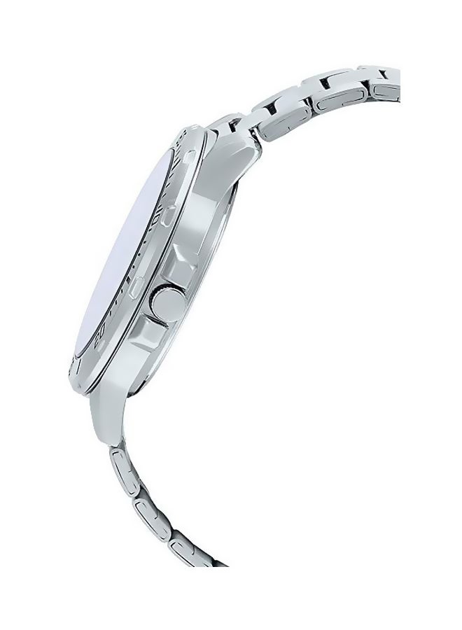 كاسيو ساعة يد بعقارب مقاومة للماء طراز MT- 01D-1BVUDF - 45 مم - فضي للرجال - Image 3