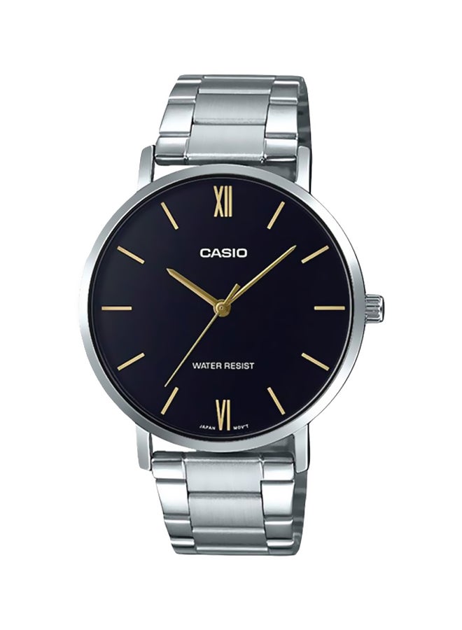 CASIO Men's Water Resistant Analog Watch MTP-VT01D-1BUDF - 40 mm - Silver - Image 1