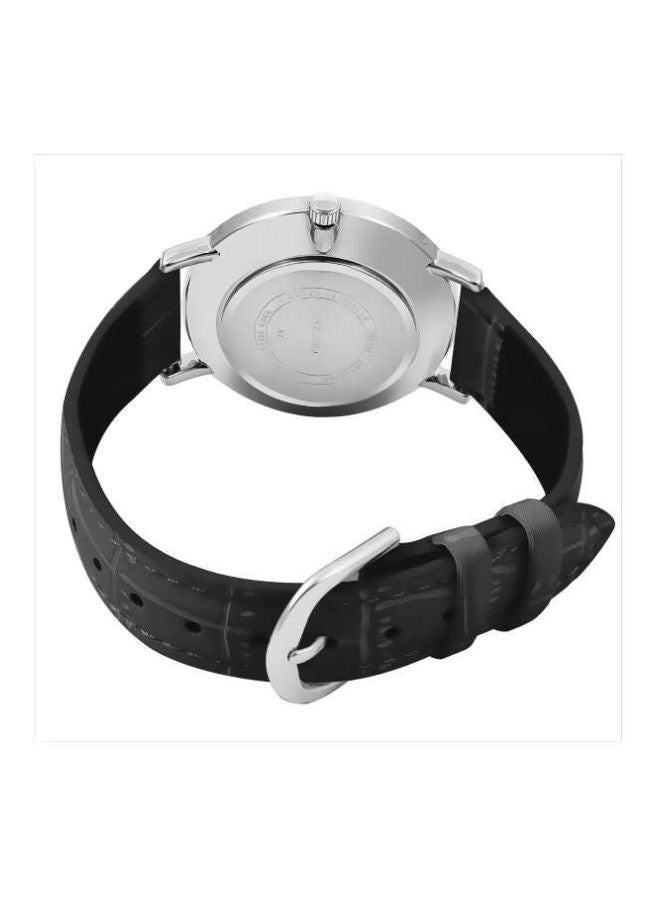 كاسيو ساعة يد بعقارب مقاومة للماء من سلسلة إنتايسر طراز MT- 01L-1BUDF - 40 مم - لون أسود للرجال - Image 2