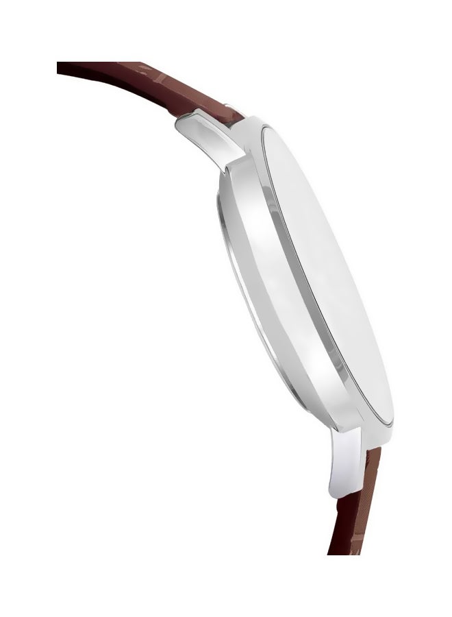 كاسيو ساعة يد بعقارب مقاومة للماء طراز MT- 01L-7B2UDF - 40 مم - بني للرجال - Image 4