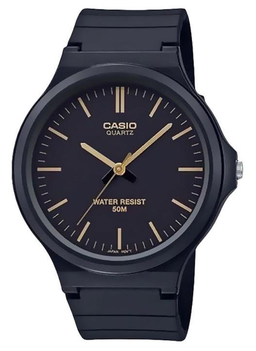 كاسيو ساعة يد بعقارب مقاومة للماء طراز MW-240-1E2VDF - 44 مم - أسود للرجال - Image 1