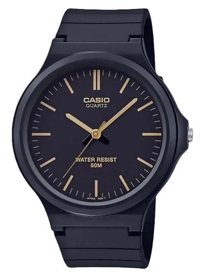 كاسيو ساعة يد بعقارب مقاومة للماء طراز MW-240-1E2VDF - 44 مم - أسود للرجال - Image 1