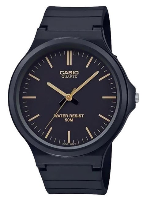 Men's Water Resistant Analog Watch MW-240-1E2VDF - 44 mm - Black