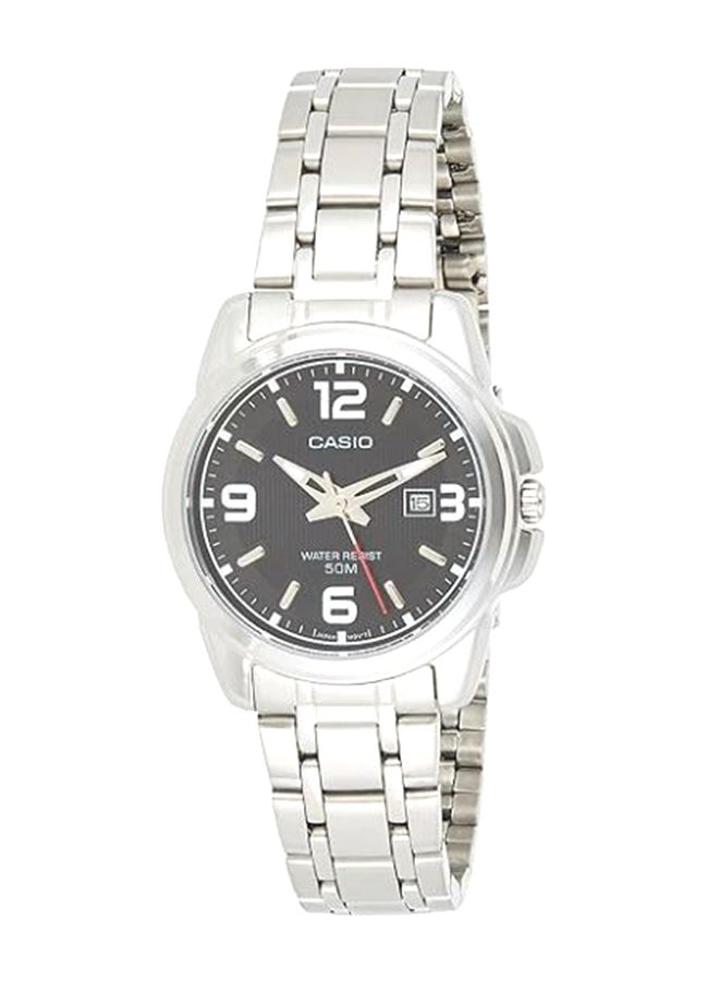 CASIO - Women's Enticer Stainless Steel Analog Watch LTP-1314D-1AVDF - 33 mm - Silver - Image 1