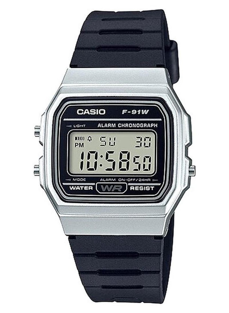 CASIO Men's Youth Series Water Resistant Digital Watch F-91WM-7ADF - 34 mm - Black - Image 1