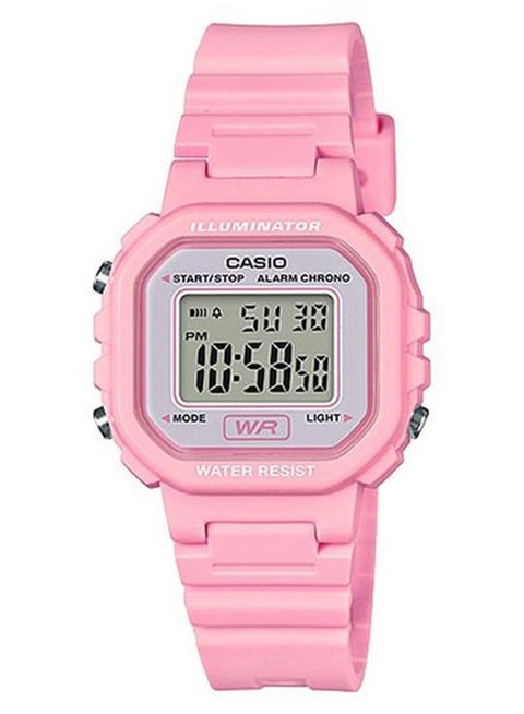 Women's Water Resistant Digital Watch LA-20WH-4A1DF - 35 mm - Pink