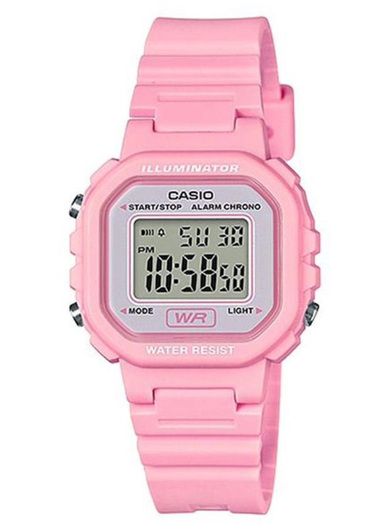CASIO Women's Water Resistant Digital Watch LA-20WH-4A1DF - 35 mm - Pink - Image 1
