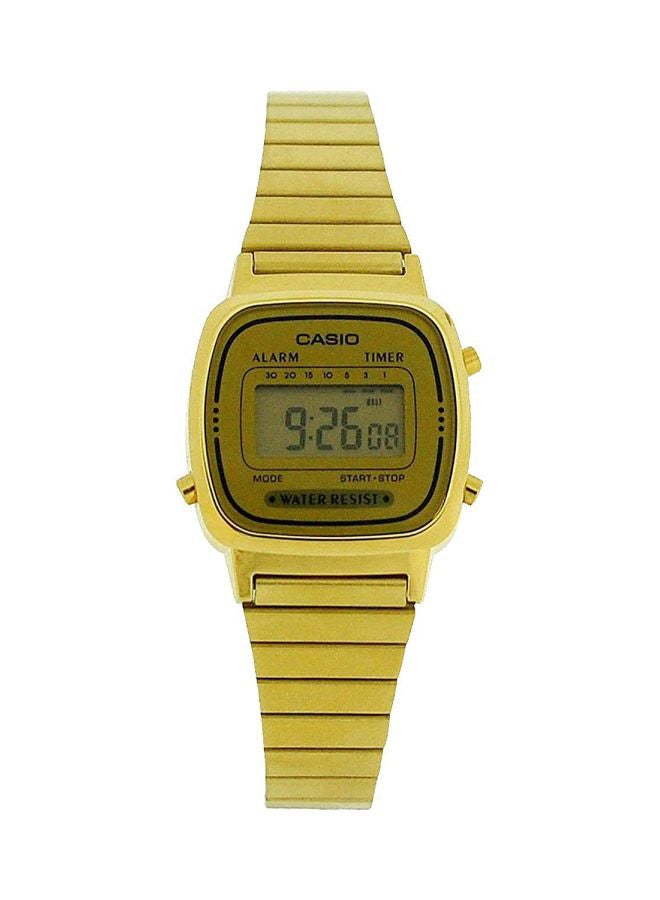 كاسيو ساعة يد رقمية مقاومة للماء طراز LA670WGA-9DF - Image 1