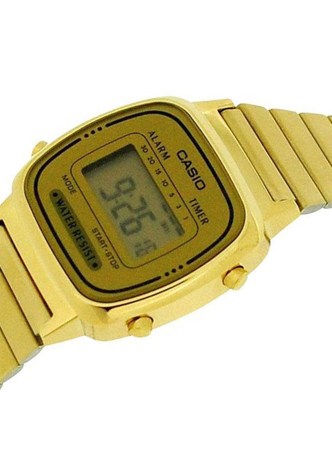 كاسيو ساعة يد رقمية مقاومة للماء طراز LA670WGA-9DF - Image 3