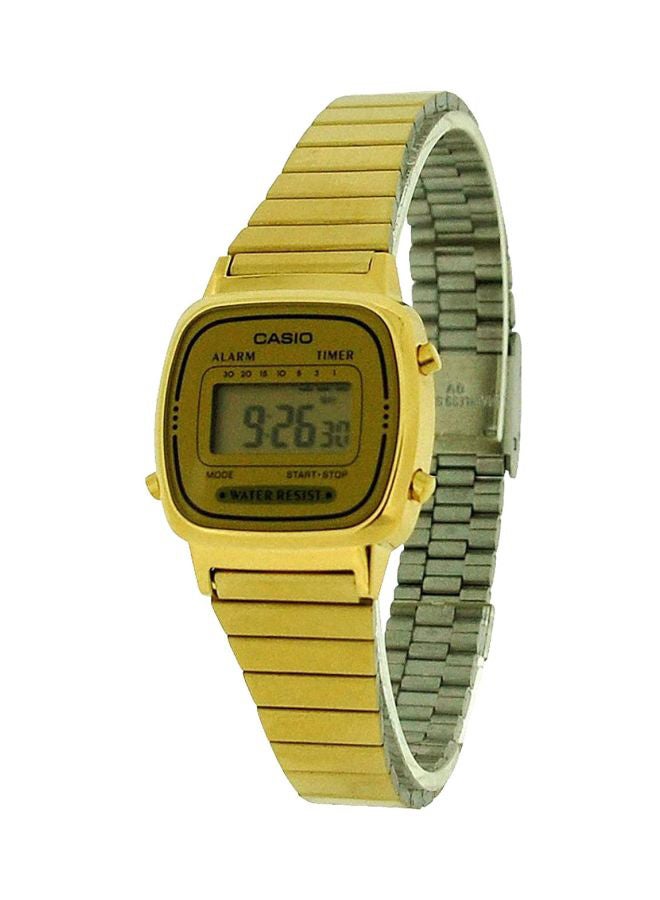 كاسيو ساعة يد رقمية مقاومة للماء طراز LA670WGA-9DF - Image 4