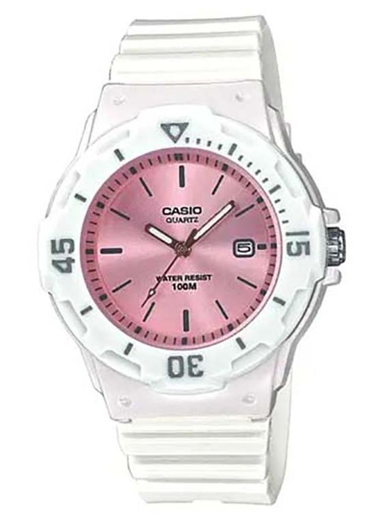 كاسيو ساعة تناظرية مقاومة للماء LRW-200H-4E3VDF باللون الأبيض - Image 1