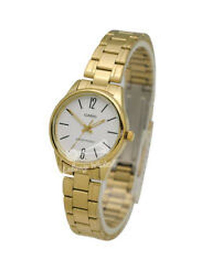 CASIO Women's Water Resistant Analog Watch  LTP-V005G-7BUDF Gold - Image 3
