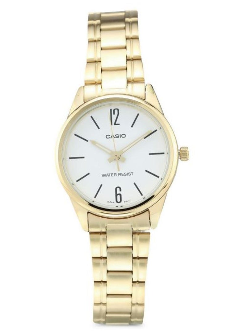 كاسيو ساعة تناظرية مقاومة للماء LTP-V005G-1B باللون الذهبي - Image 1