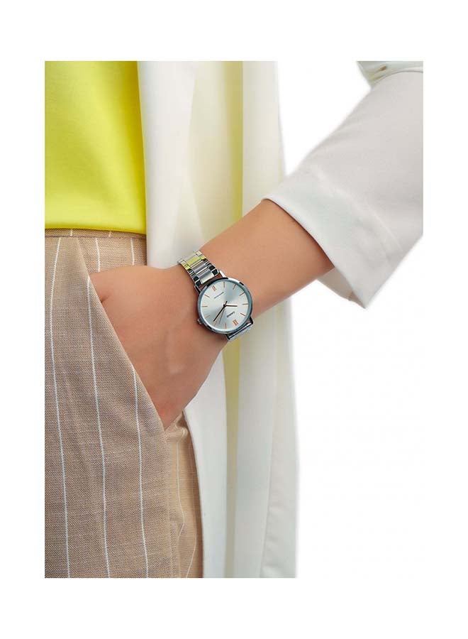 CASIO Women's Water Resistant Analog Watch LTP-VT01D-7BUDF - 34 mm - Silver - Image 5