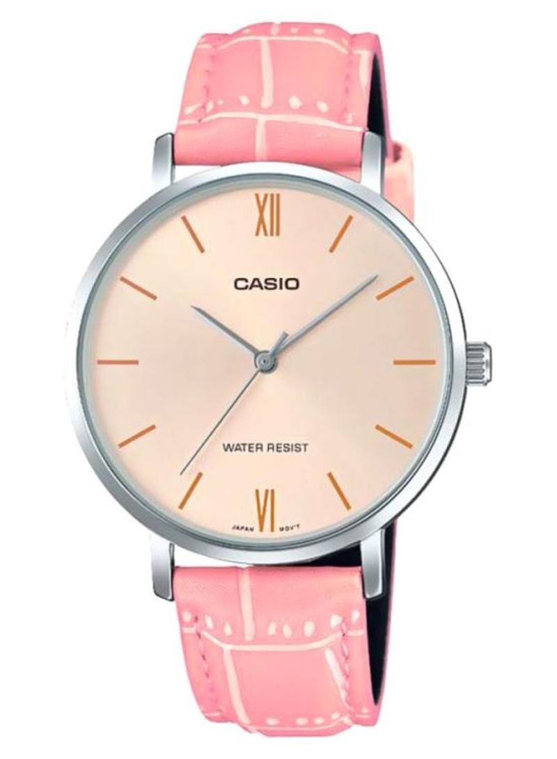 كاسيو ساعة يد إنتايسر بعقارب ومقاومة للماء طراز LTP-VT01L-4BUDF للنساء - Image 1