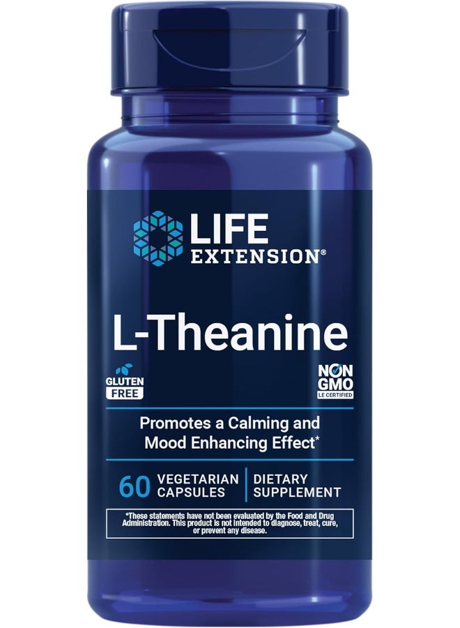 لايف إكستنشن مكمل غذائي إل-ثيانين 100 مجم - 60 كبسولة - Image 1