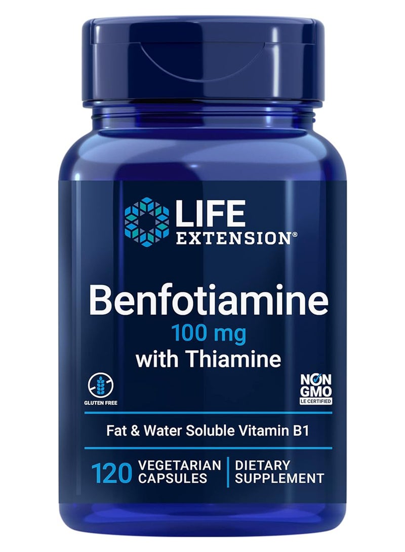 لايف إكستنشن كبسولات بنفوتيامين بالثيامين - 120 كبسولة - Image 1