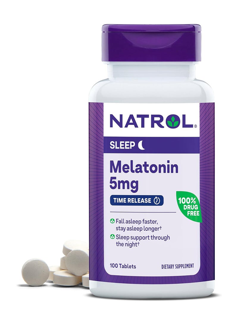 NATROL Sleep Melatonin 5 mg, 100 Tablets Packaging May Vary  - Image 1