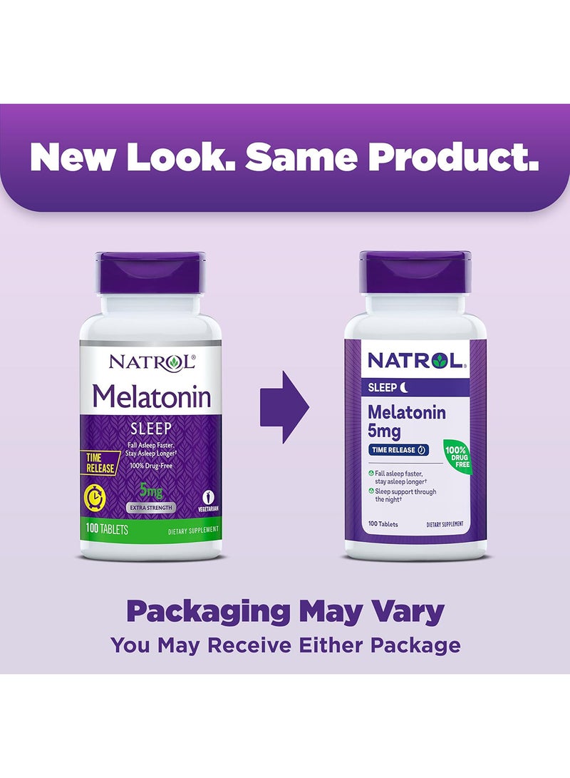 NATROL Sleep Melatonin 5 mg, 100 Tablets Packaging May Vary  - Image 2