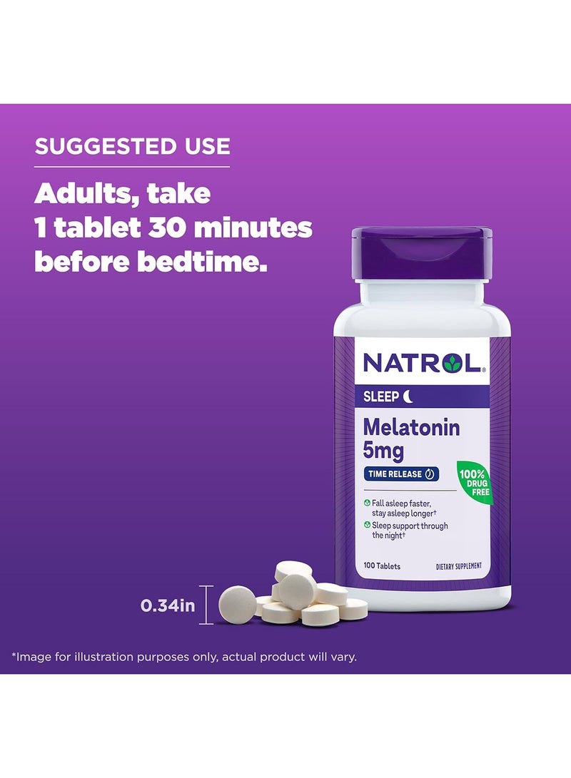 NATROL Sleep Melatonin 5 mg, 100 Tablets Packaging May Vary  - Image 4