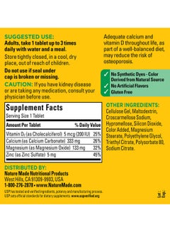 Nature Made Nature Made Calcium, Magnesium and Zinc with Vitamin D3, 300 Tablets  - Image 2