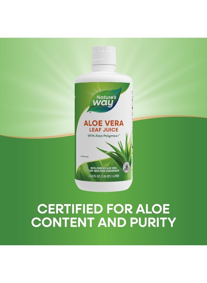 Nature's Way Aloe Vera Leaf Juice 33.8 fl.oz Packaging May Vary - Image 3