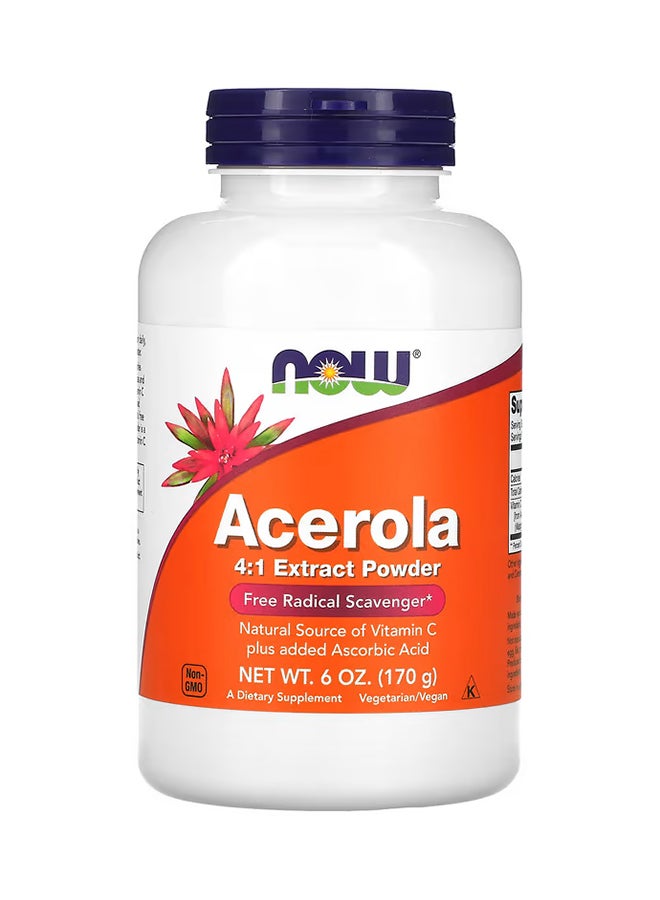 Now Foods - Acerola 4:1 Extract Powder 6 Oz (170 G) - Image 1