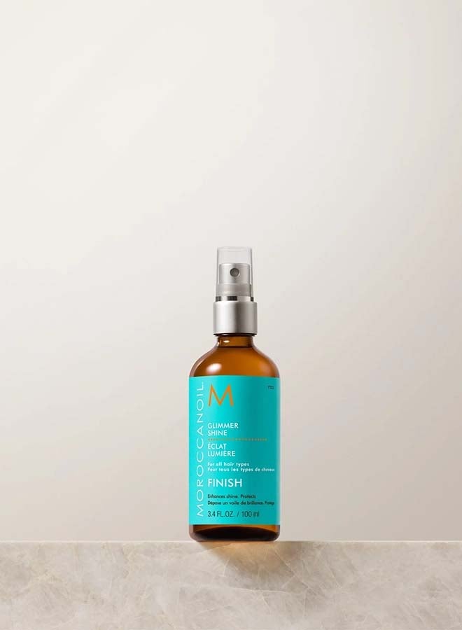 Glimmer Shine Spray, Lightweight Finishing Mist, Instant Gloss & Frizz Control, Argan Oil Formula, 3.4 oz