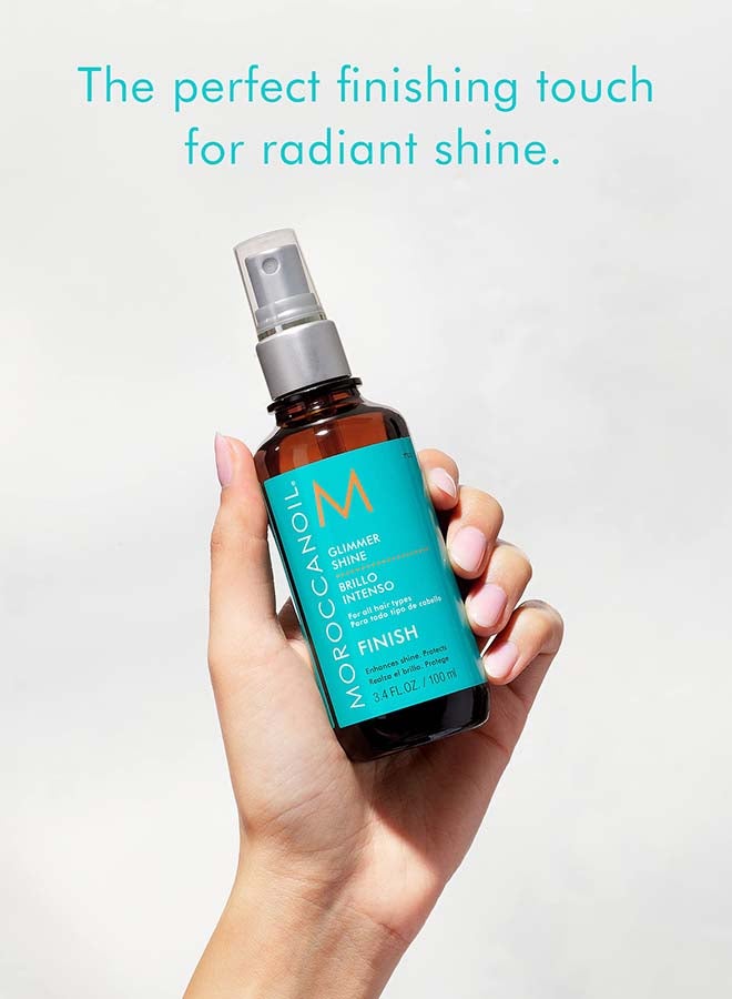 Glimmer Shine Spray, Lightweight Finishing Mist, Instant Gloss & Frizz Control, Argan Oil Formula, 3.4 oz