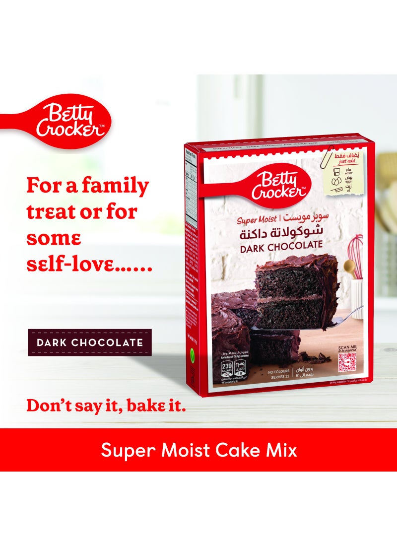 Betty Crocker Dark Chocolate Supermoist Cake Mix - Image 2