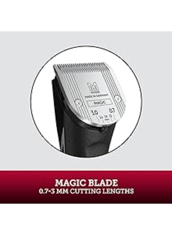 Li+Pro2 Cordless Hair Clipper For Men (Made In Germany) | 160 Minutes Run Time | Led Display With 3-Speed Levels | Stainless Steel Rinseable Blade | Quiet Operation (1888-0151) Brown/Black 270grams