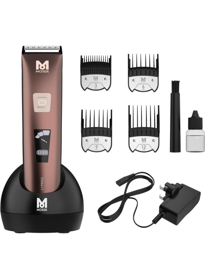 1888-0151 Li+Pro2 Professional Hair Clipper - Cord/Cordless, 46mm Cutting Width, 0.7-3mm Length, Consistent Power, And 3 Speed Levels. Brown/Black 270grams - pnsku/N32448115A/45/_/1708924324/2ce25f41-78d0-4fd8-8399-2d5f0b39ba81