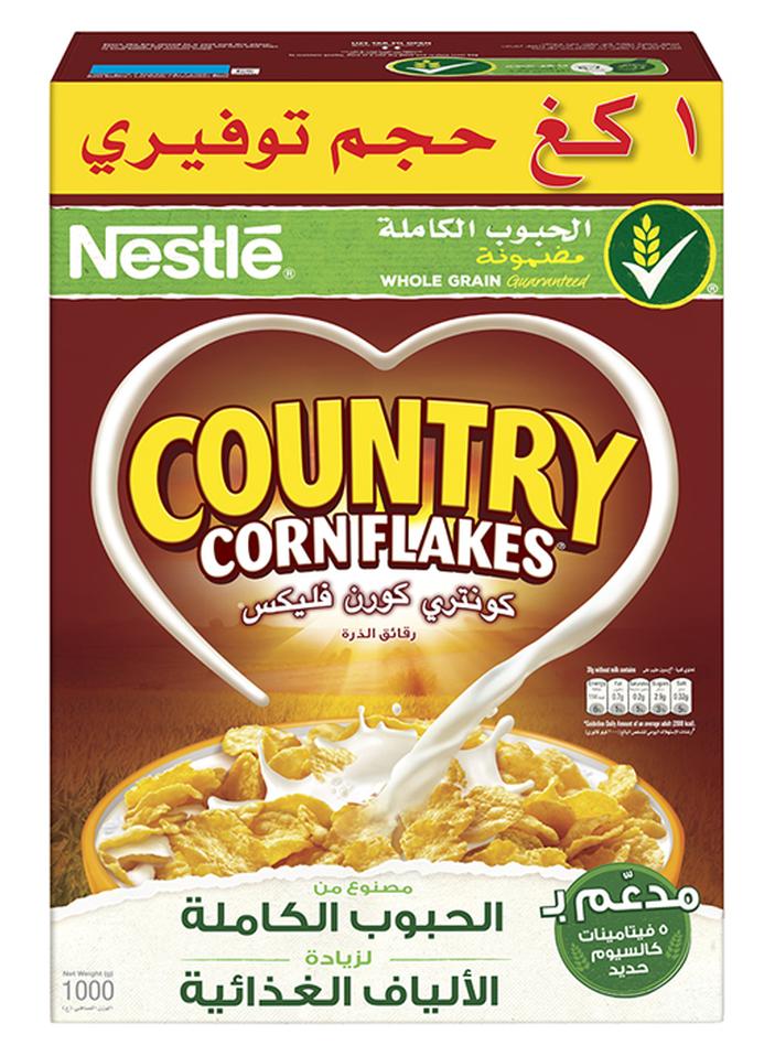 كونتري رقائق كورن فليكس، عبوة اقتصادية 1كيلوجرام - Image 1