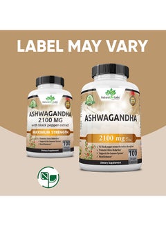 NaturaLife Labs Ashwagandha Dietary Supplement 2100 mg - 100 Veggie Capsules  - Image 5