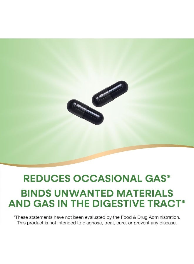 Charcoal Activated Dietary Supplement 100 Capsules