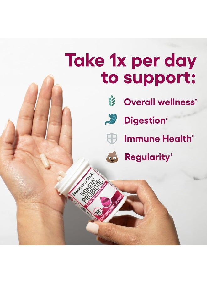Physician's CHOICE Women's Probiotic, 50 Billion CFUs, 30 Veggie Capsules Packaging May Vary  - Image 4