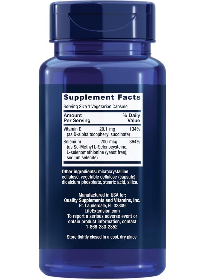 Life Extension Super Selenium Complex 200mcg Dietary Supplement - 100 Capsules - Image 2