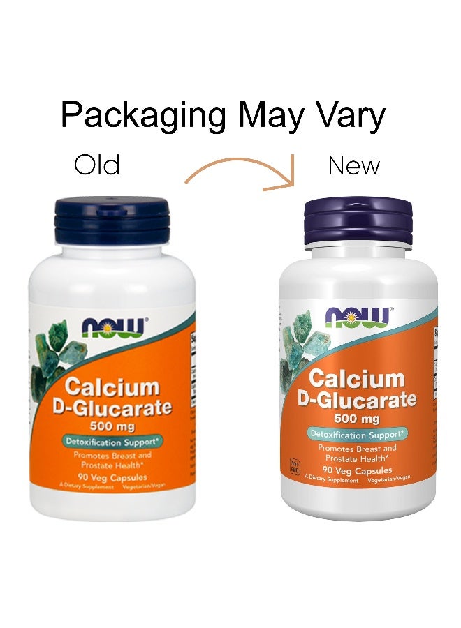 Now Foods - Calcium D-Glucarate Dietary Supplement - 90 Veg Capsules - Image 1