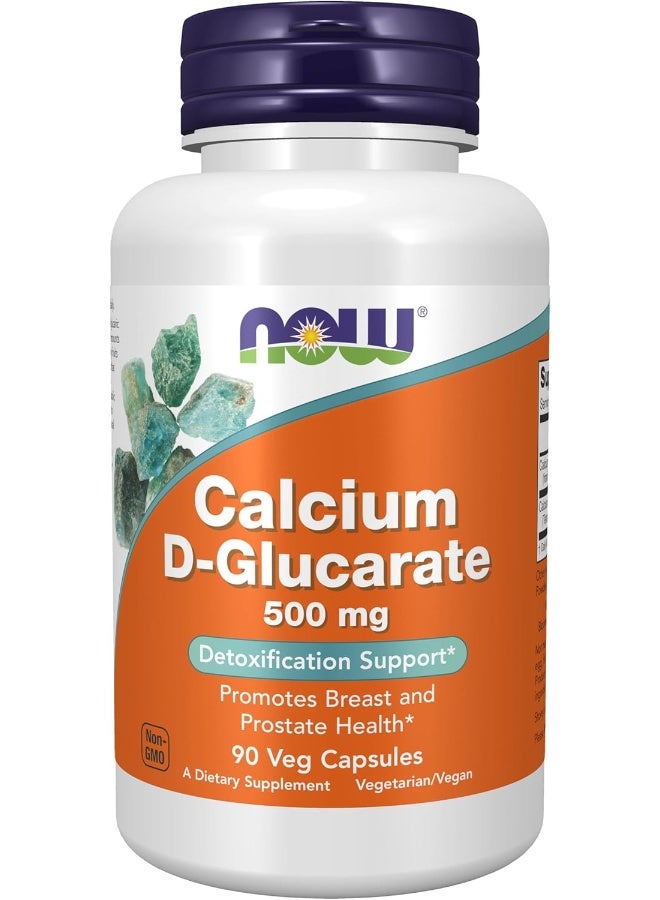 Now Foods - Calcium D-Glucarate Dietary Supplement - 90 Veg Capsules - Image 1