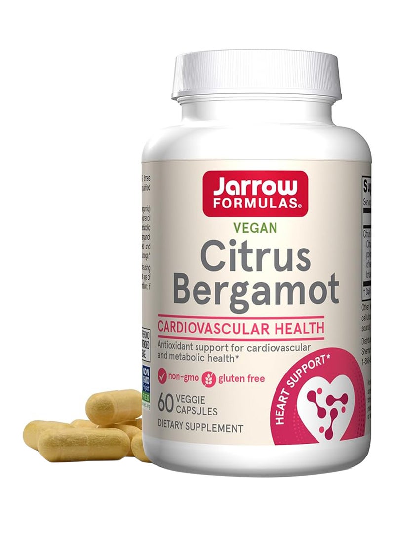 jarrow formulas Citrus Bergamot Dietary Supplement 60 Veggie Capsulespackaging May Vary  - Image 1