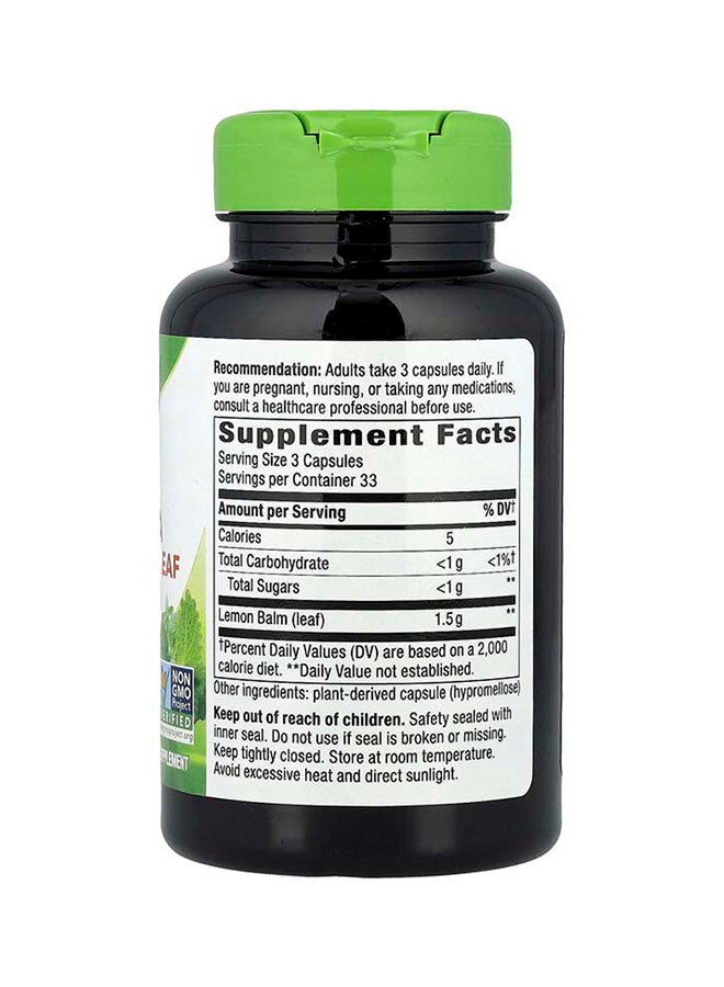 Nature's Way, Melissa Lemon Balm Leaf, 100 Vegan Capsules (500 mg per Capsule) - Image 2