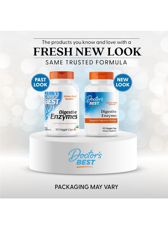 Doctor's BEST - Digestive Enzymes 90 Veggie Caps Packaging May Vary - Image 1