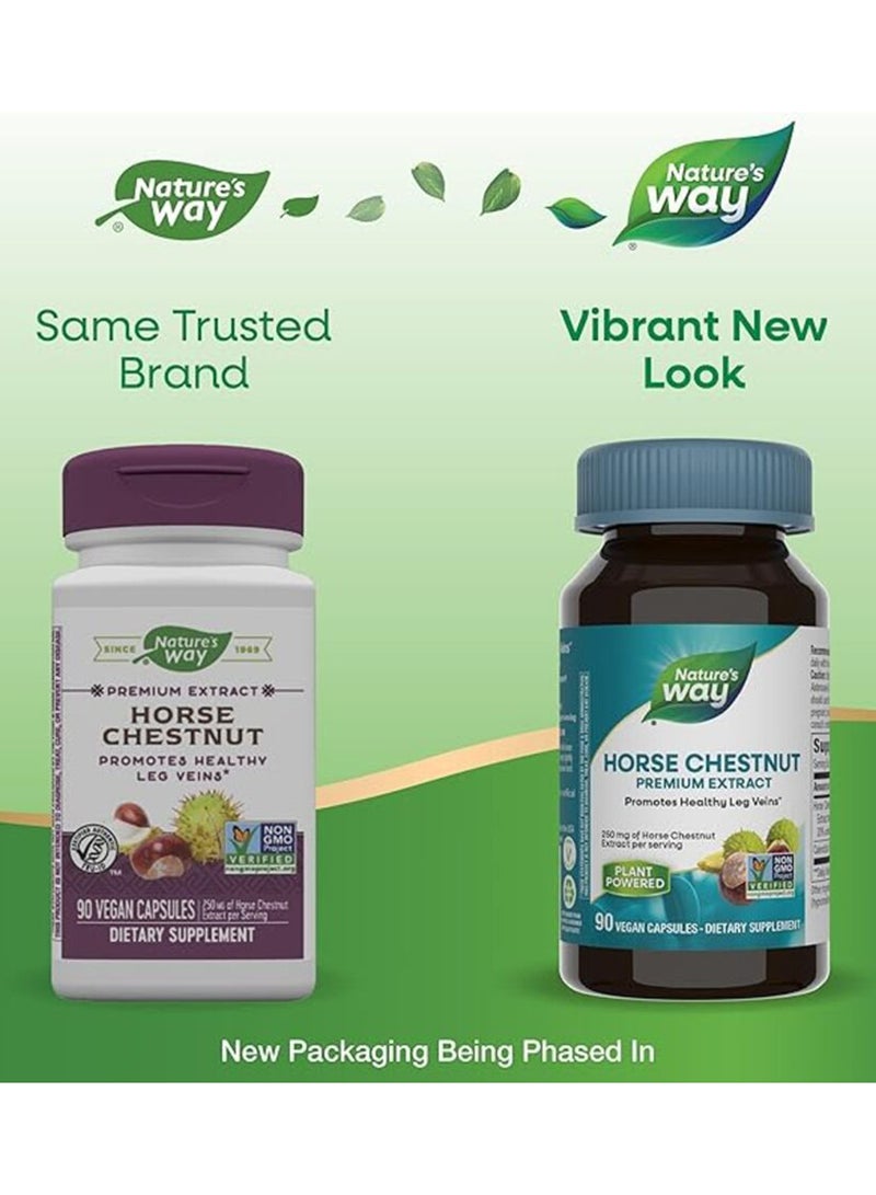 Nature's Way Horse Chestnut Dietary Supplement - 90 Capsules - Image 1