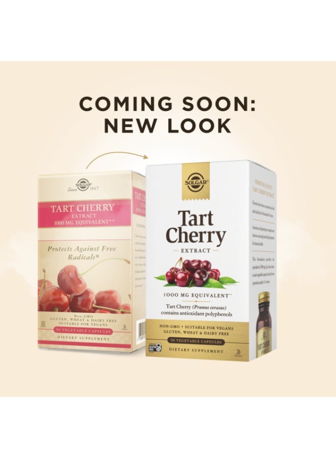 Solgar Tart Cherry Extract 1000 Mg, 90 Vegetable Capsules Packaging May Vary - Image 4