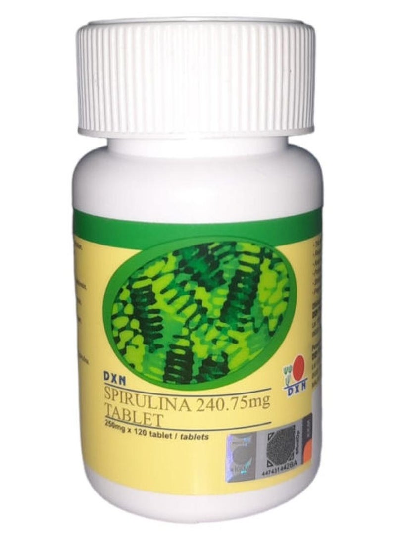 دي اكس ان مكمل غذائي سبيرولينا، بوزن 250 مللي جرام، 120 قرص - Image 1